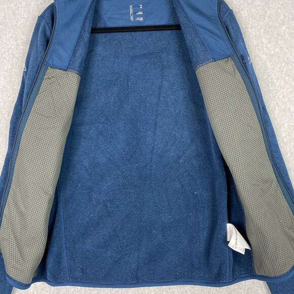 Arcteryx Jacket Mens M Blue Covert Cardigan Full Zip Logo - Picture 3 of 9